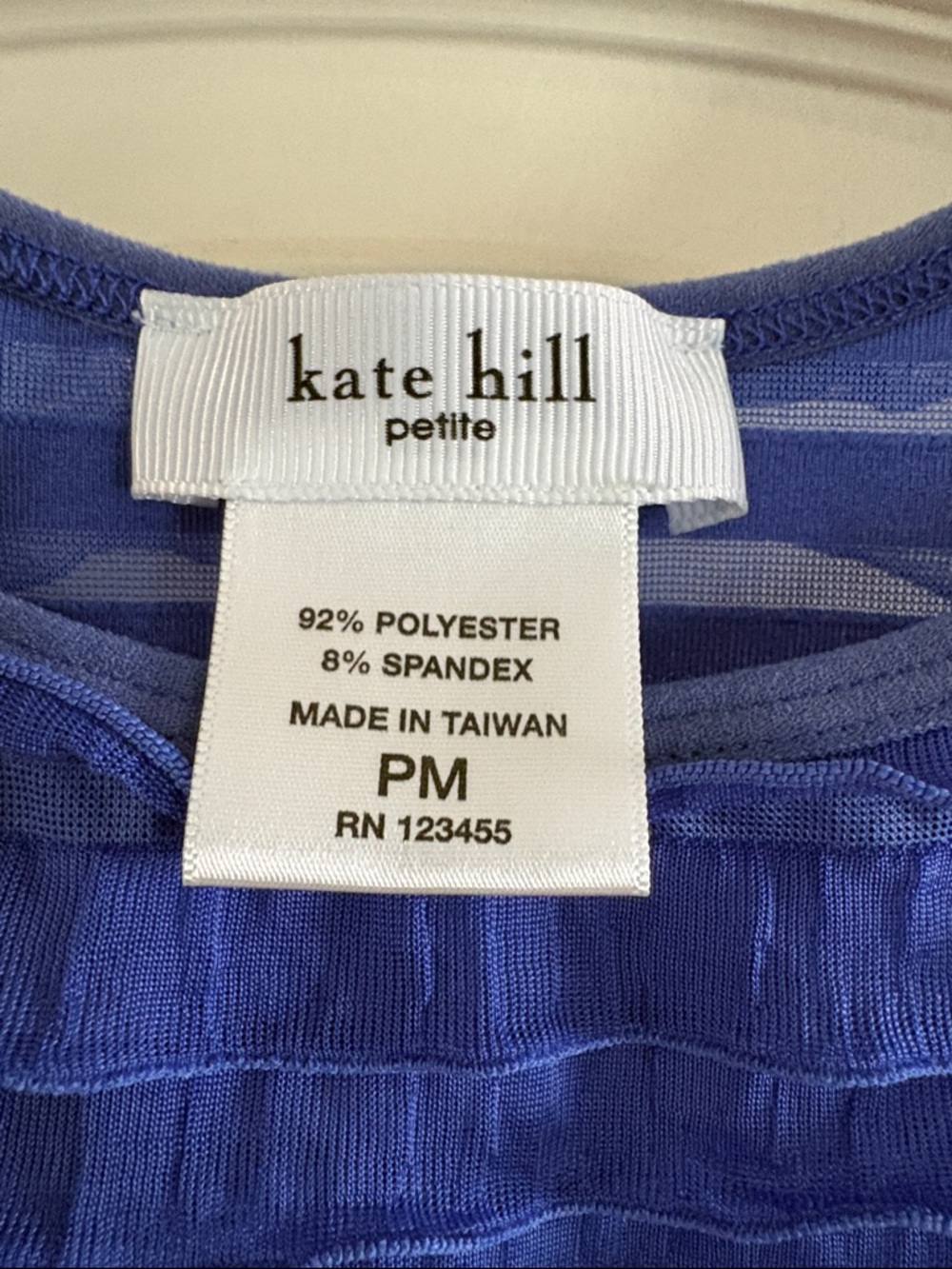 KATE HILL SLEEVELESS RUFFLE TOP SIZE PM - Picture 4 of 5